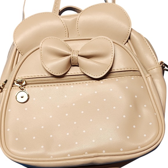 No Brand Other - Kids Mini Backpack Purse Beige Polka‎ Dot Bow Accent Ears Girls Toddler